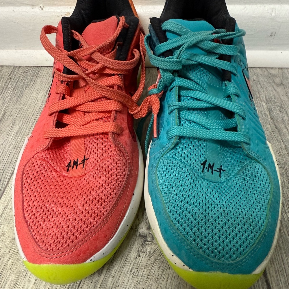Nike Red and Teal Athletic Shoes